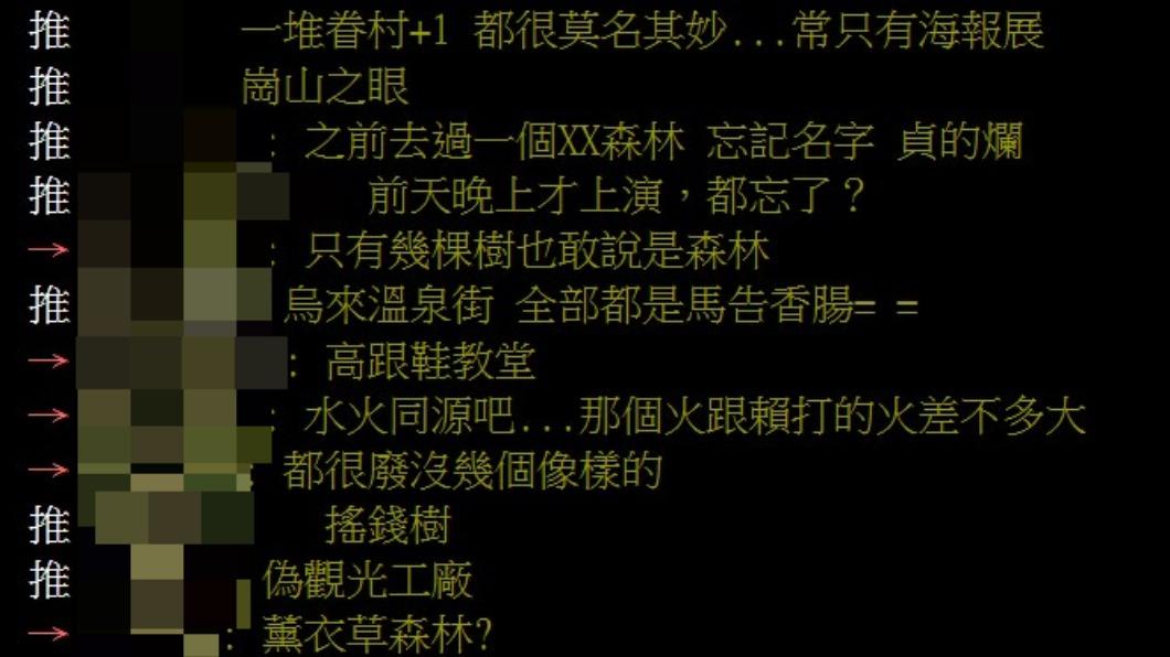 網友分享最廢的國旅景點。(圖/翻攝自PTT)