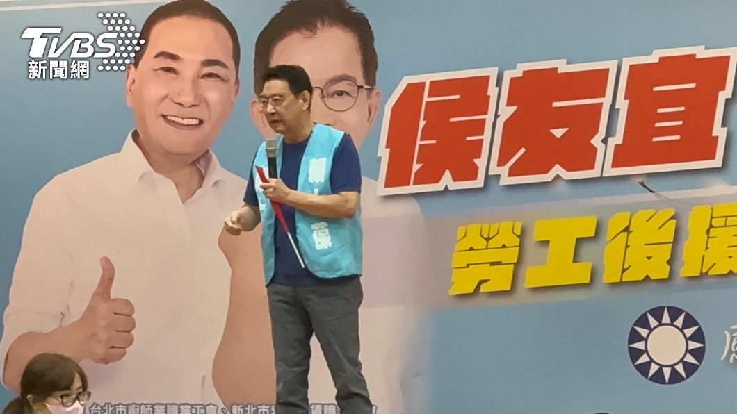 趙少康說若不是開放式初選黃珊珊能有今天嗎。(圖/賴慧津攝)