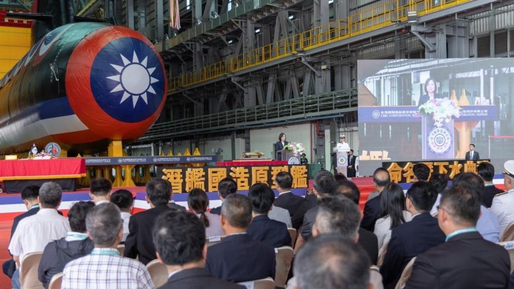 南韓政府憂韓企助台打造潛艦會遭中國報復。(圖/總統府提供)