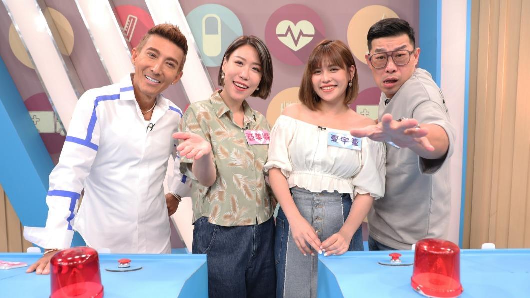潘若迪(左起)、亞美將、夏宇童和馬力歐上節目分享。(圖/民視提供)