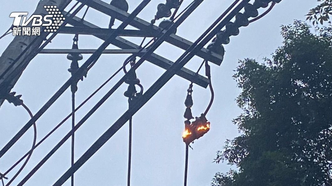 都是松鼠惹的禍...烏來情人步道高壓電線起火狂燒