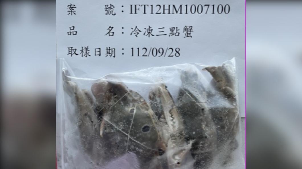 巴基斯坦冷凍三點蟹鎘超標　2312公斤邊境攔截