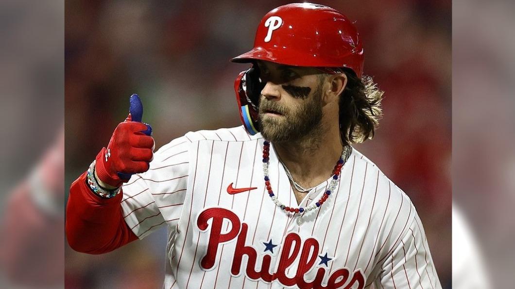 道奇左投能否克制哈波等費城重砲,有待觀察。(圖/翻攝自Phillies de Filadelphia Instagram)