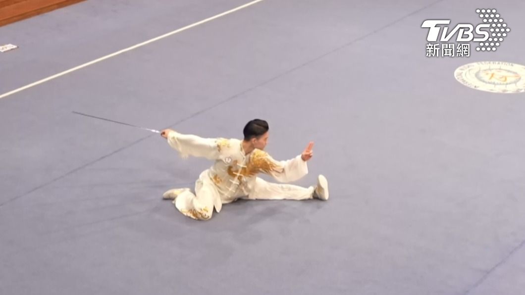 孫家閎在全運會以變奏版國歌獲滿堂彩 卻僅得8.797分(圖/劉懿嫻攝)