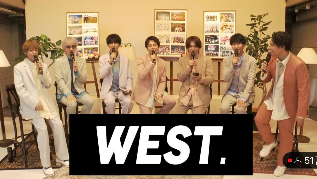 Johnny's WEST確定改名為WEST。(圖/翻攝自Johnny's WEST官方YouTub