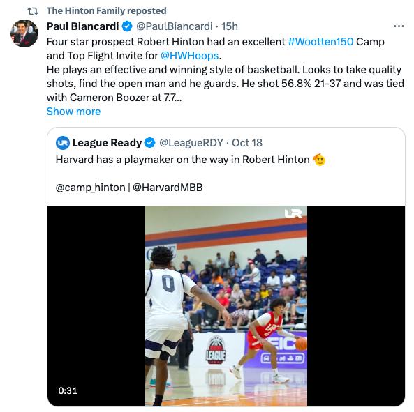 ESPN知名球探點評賀博表現亮眼。(圖/翻攝Paul Biancardi X)