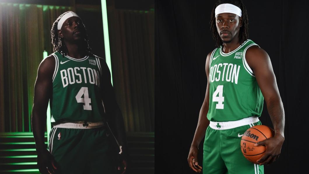 哈勒戴在轉戰塞爾提克後,決定穿上4號球衣。(圖/翻攝自Boston Celtics臉書)