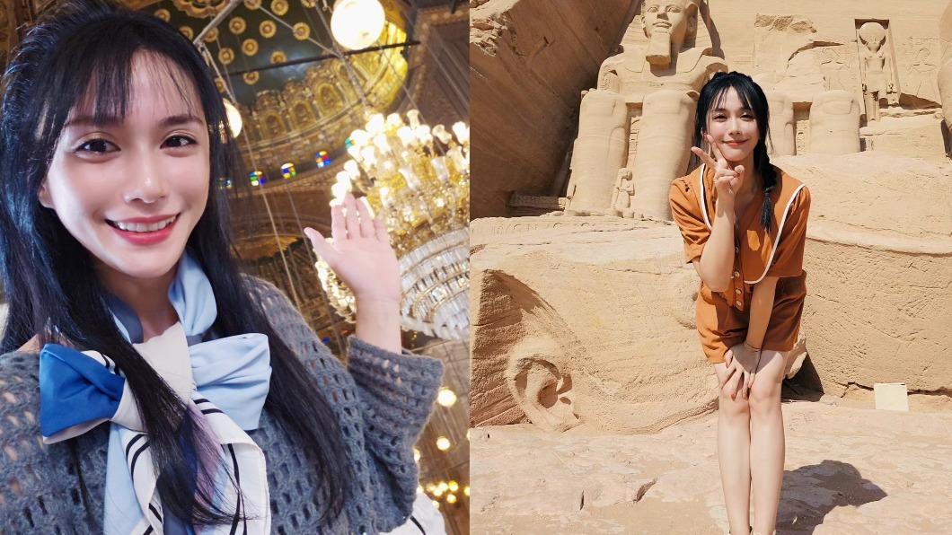 許鈞鈞在社群分享多張埃及旅遊美照。(圖/許鈞鈞臉書)