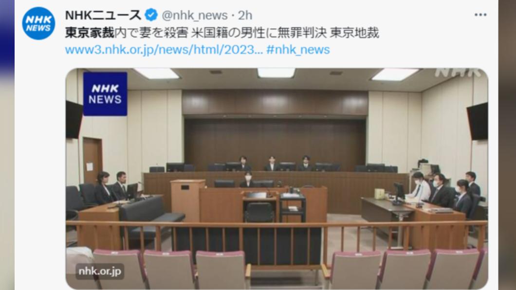 美籍男殺妻判決結果今日出爐。（圖／翻攝自Ｘ）