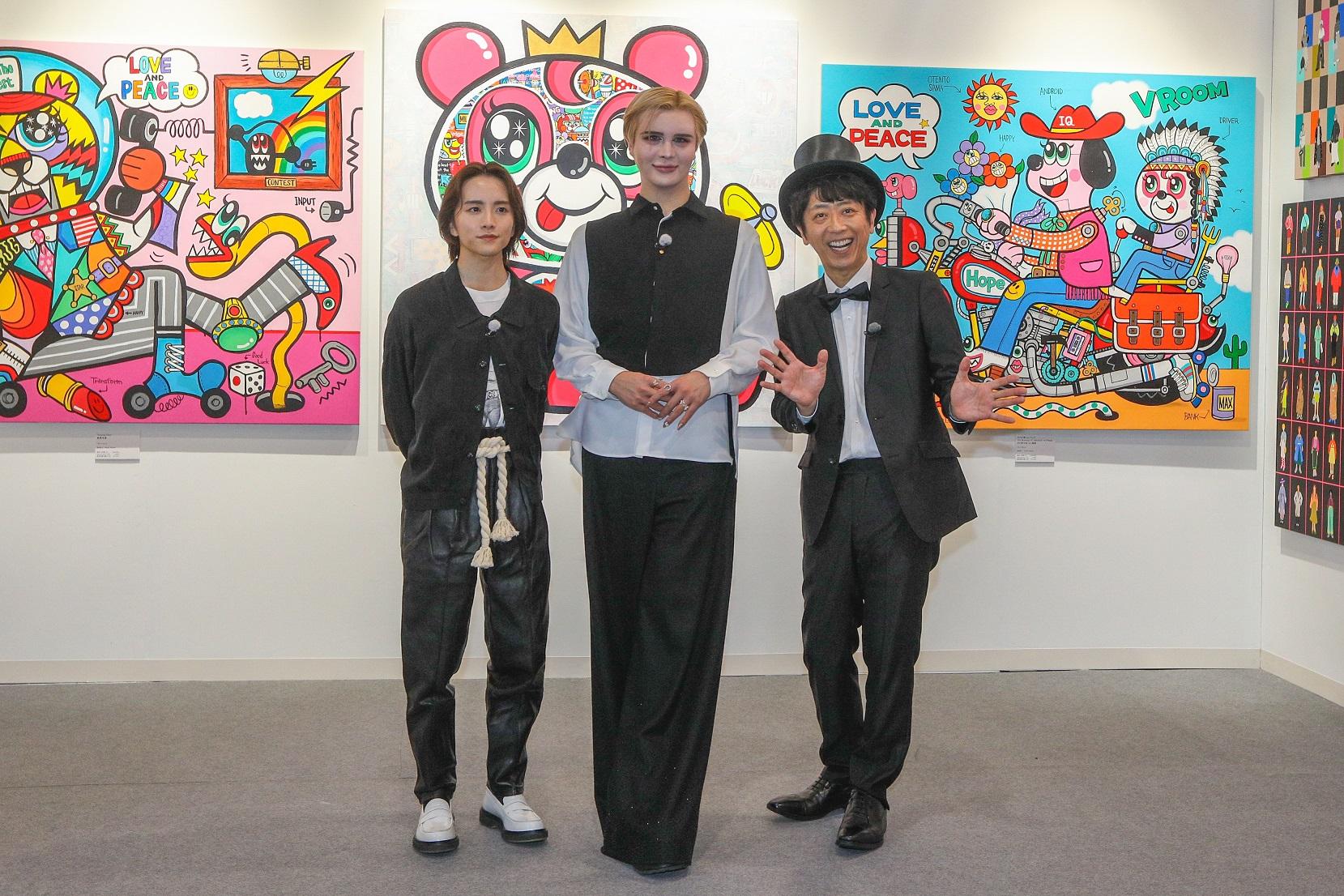 板垣李光人、後藤輝基、Matt(左起)這次來台不到24小時。(圖/吉利魚多媒體提供)
