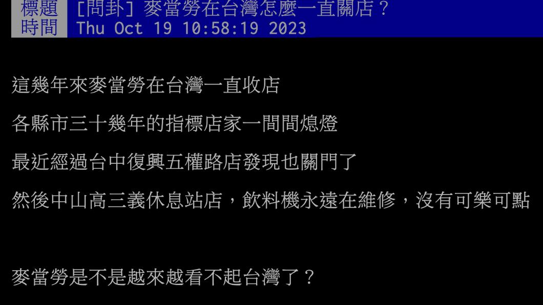 原PO發文。(圖/翻攝自PTT)