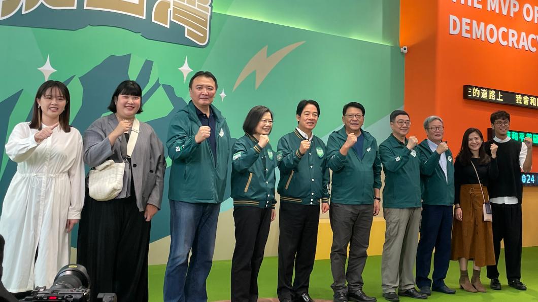 總統蔡英文今赴賴清德競總開箱力挺。(圖/吳紹瑜攝)