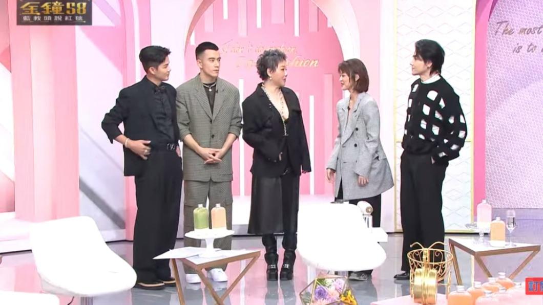 藍心湄領軍造型師評點。(圖/TVBS)