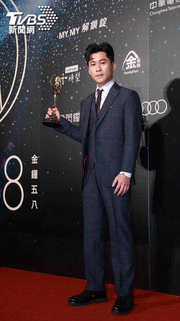 黃迪揚第一次入圍就得獎。（圖／TVBS娛樂組攝）