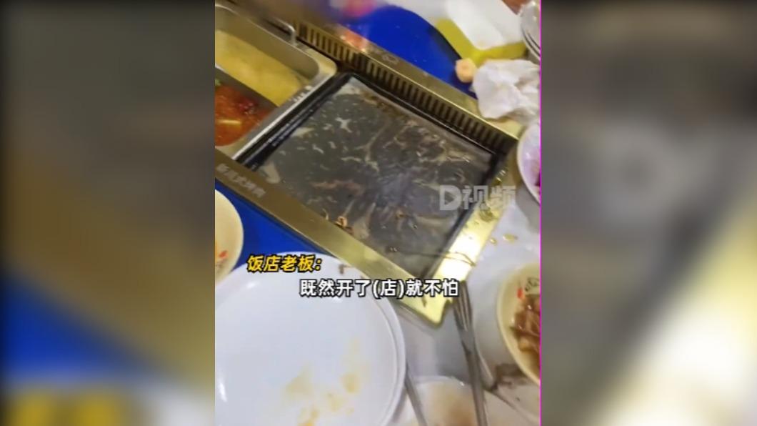 老闆霸氣表示「既然開了就不怕，有付錢，不要浪費就行。」（圖 / 翻攝自微博）