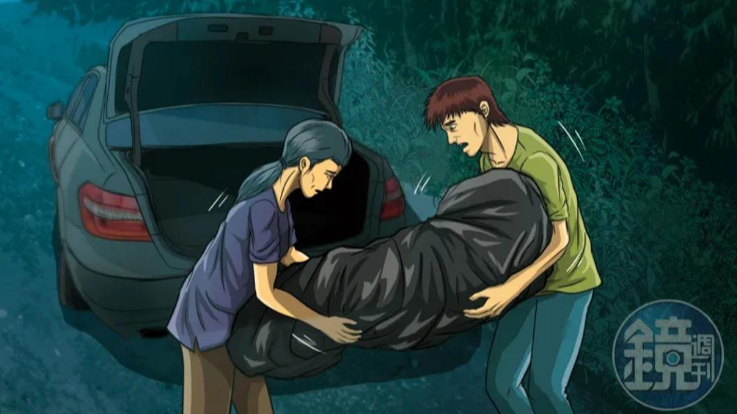 詹姓女子殺夫後,在兒子協助下,將屍體搬上車,載到娘家的竹林埋屍。(圖/鏡週刊)