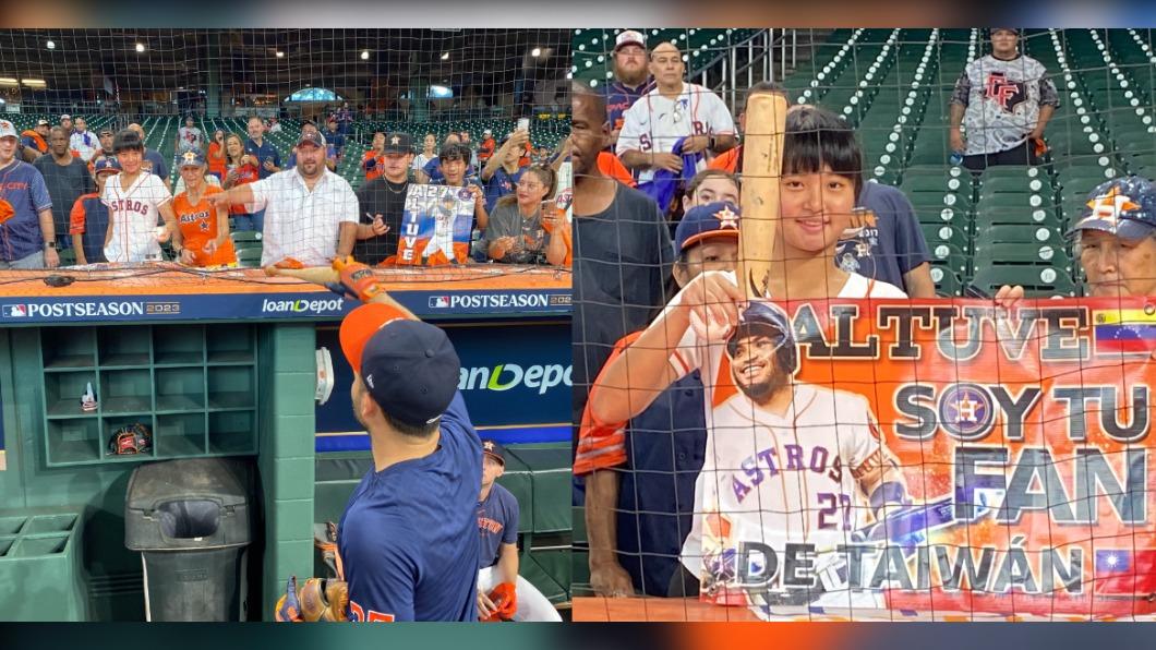 MLB/台正妹獲偶像「阿土伯」親贈球棒 竟是昔黑豹旗女投手