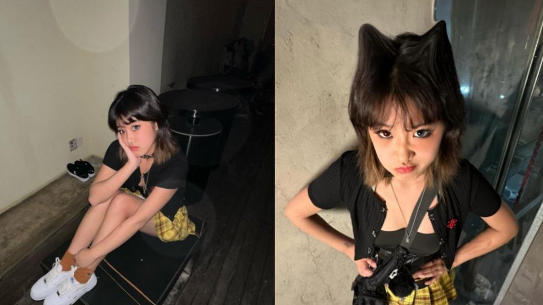 梧桐妹將自己P成貓女。(圖 / 翻攝自@angelsun619 IG)