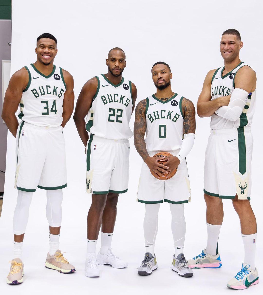 公鹿被視為新賽季奪冠的最大熱門。(圖/翻攝自Damian Lillard IG)