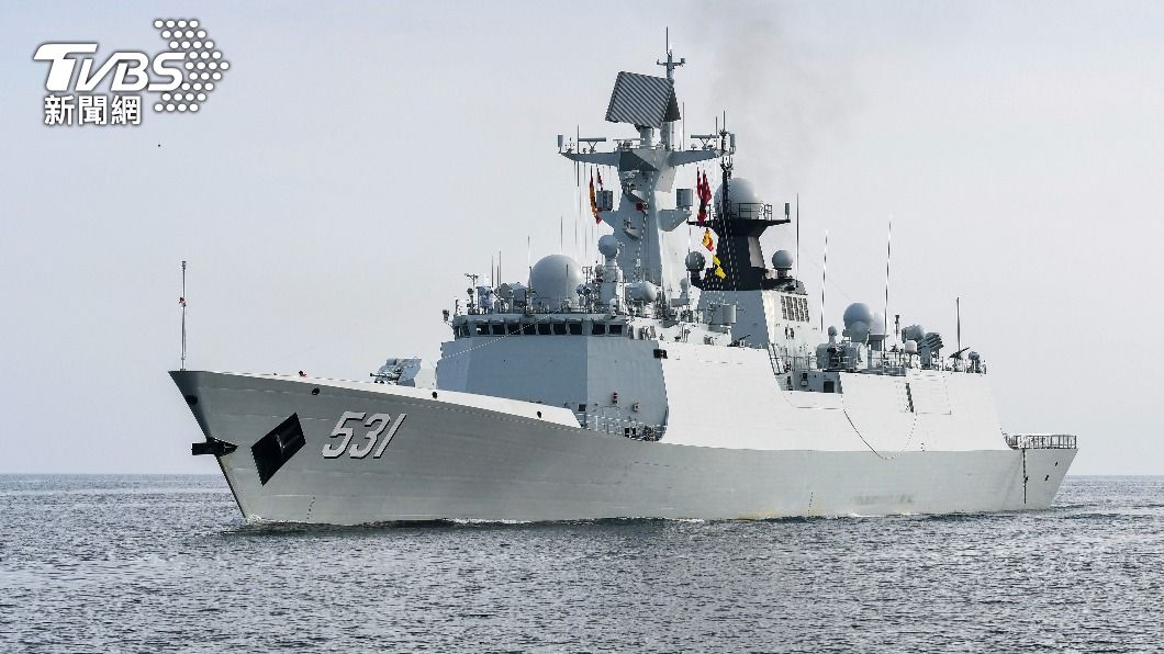 解放軍現役054A型飛彈護衛艦(巡防艦)「湘潭」號。(圖/達志影像美聯社)