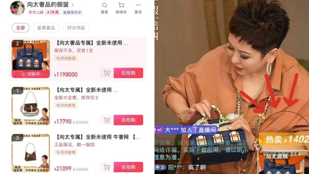 向太直播帶貨狠甩張蘭?賣千萬愛馬仕包 網見「千人下單」超震驚
