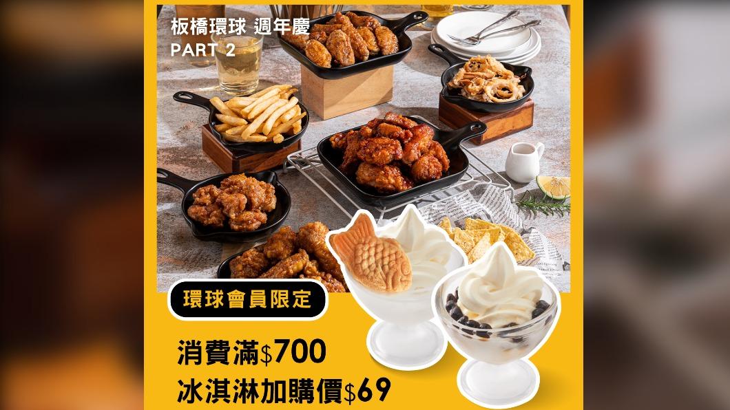 推出板橋環球店「生乳霜淇淋64折」優惠。(圖/翻攝自Kyochon Taiwan 橋村炸雞臉書)
