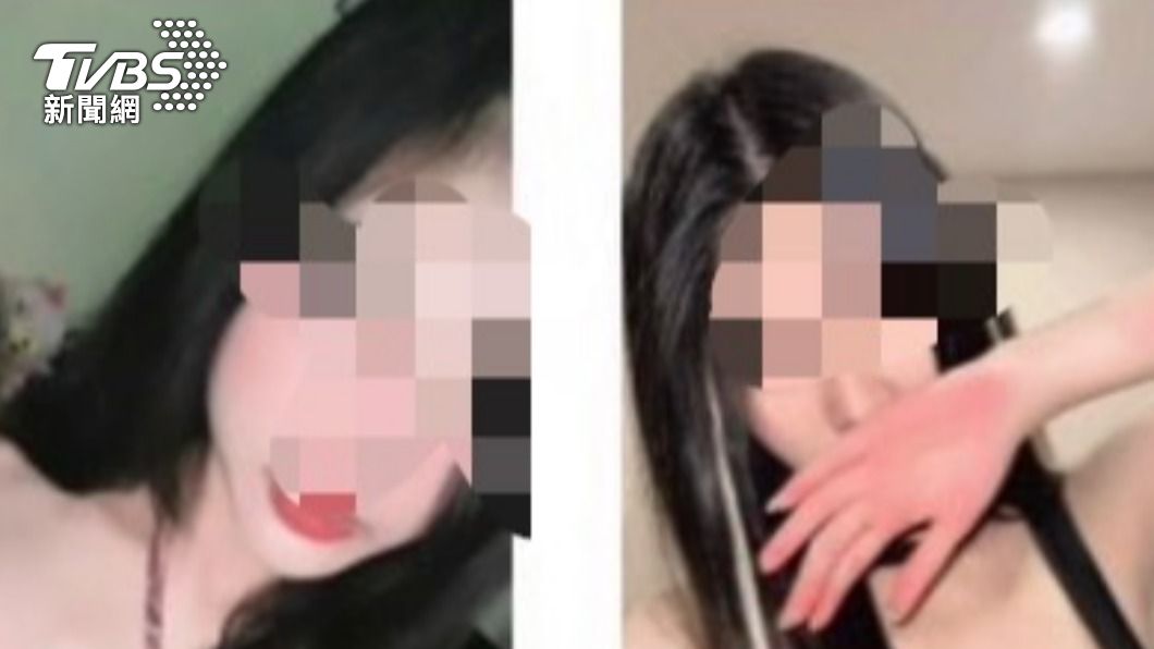 女子在網路上貼出多張自拍照。（圖／TVBS）