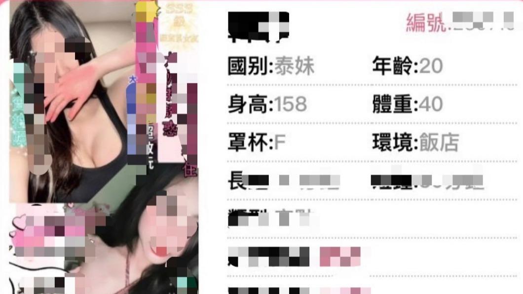 女子持觀光簽證來台賣淫。（圖／TVBS）