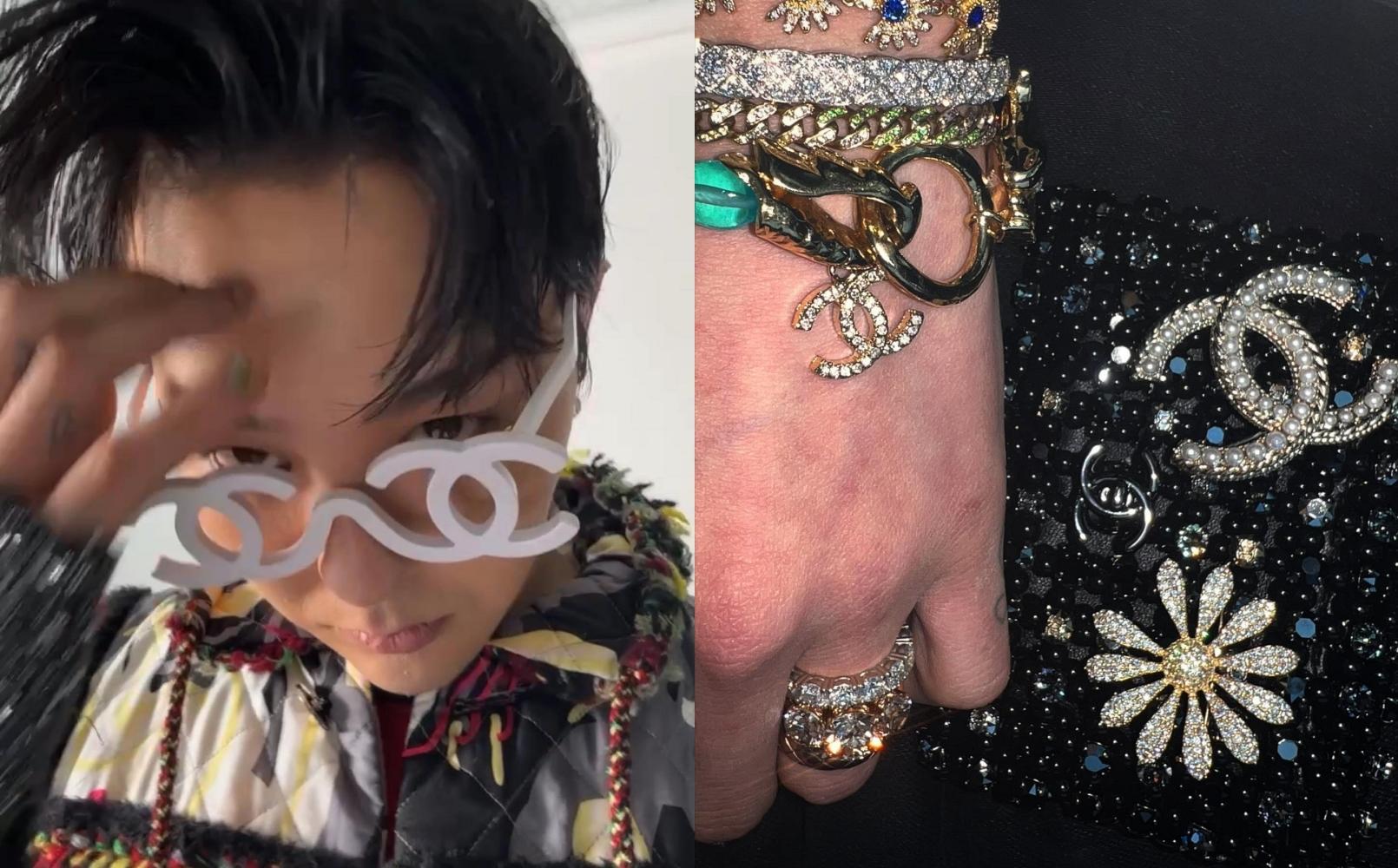 被任命為香奈兒品牌大使後,GD經常分享相關配件。(圖/翻攝自GD IG)