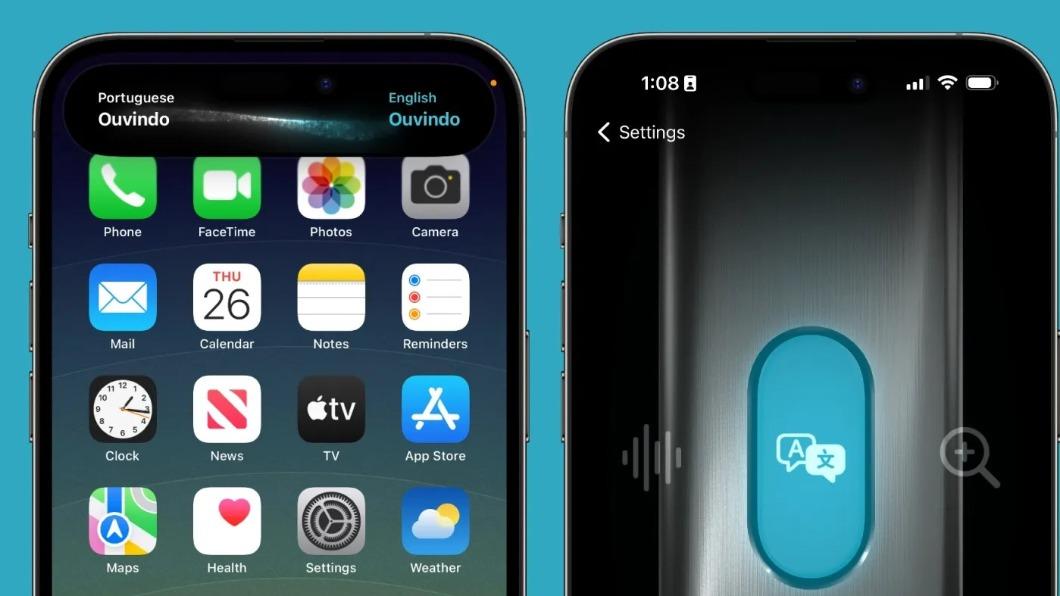 iOS 17.2 Beta測試版為iPhone 15 Pro系列的動作按鈕增添翻譯功能。(圖/翻攝自)