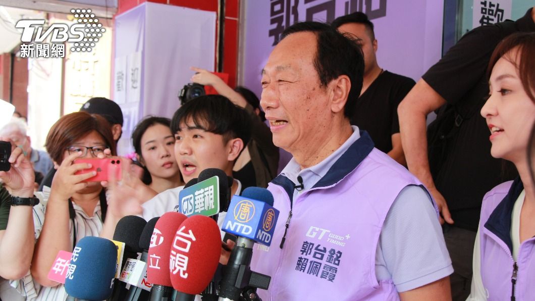 郭台銘多個連署站涉不法。（圖／中央社）