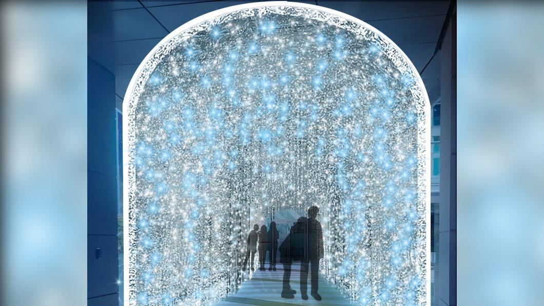 「琉星光廊」以城市意象作為設計概念。(圖/新北市政府提供)