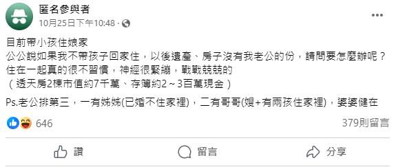 原PO在臉書發文詢問。(圖/翻攝自臉書)