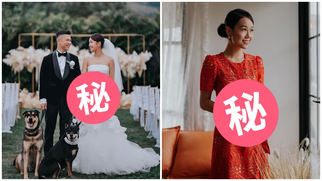 激情喇舌歌王崩壞！女星秘婚「遮肚婚紗照」曝　爆有孕全說了