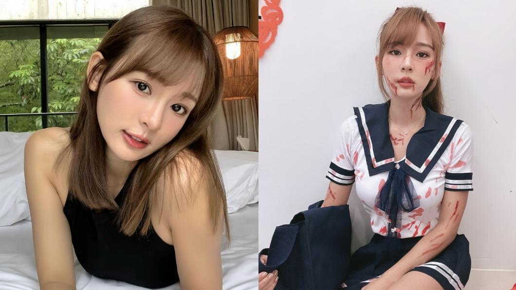 「國民初戀」撐爆學生服!萬聖節派對滿臉血 神還原美劇女主角