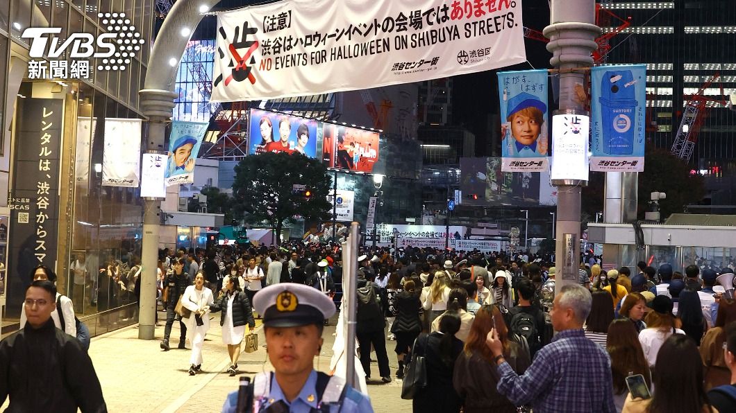 憂踩踏意外!澀谷最大規模警戒 防萬聖夜狂歡人潮