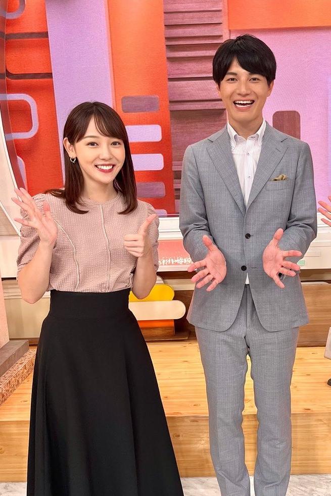 佐佐木一真、森千晴（左）原本擔任《Good! Morning》的播報員。（圖／翻攝自佐佐木一真IG）