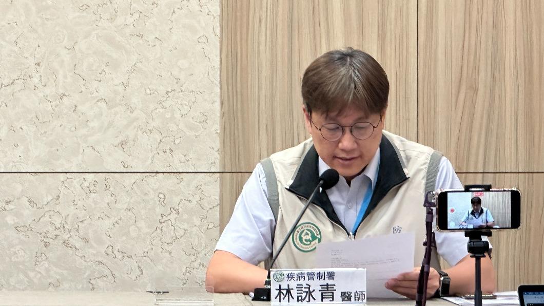 疾管署醫師林詠青說明流感疫情。(圖/許稚佳攝)