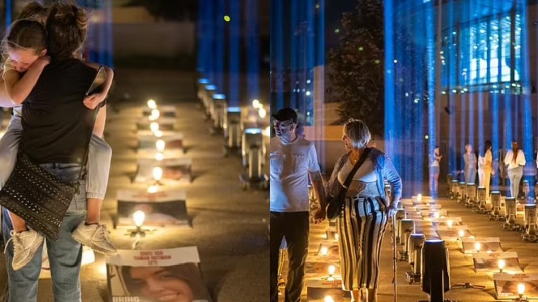 耶路撒冷(Jerusalem)點亮「希望之光」(Lights of Hope)。(圖/翻攝自 《每日郵報》)