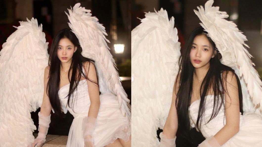 Lily Cosplay成天使造型。(圖 / 翻攝自@lilyhsuuuu IG)