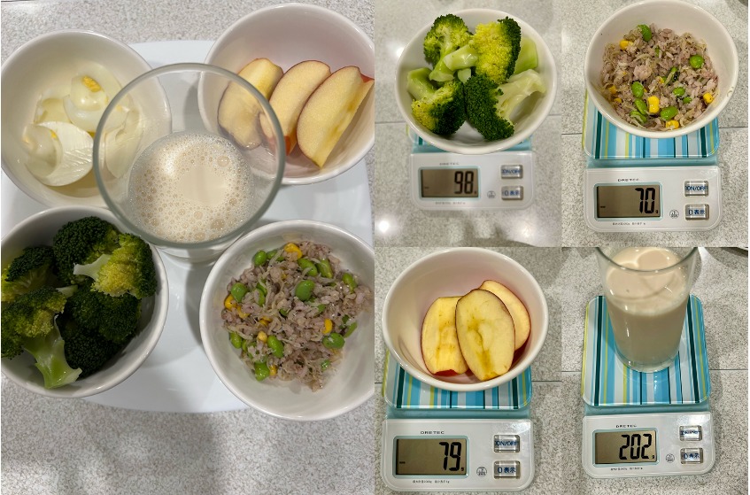 實測在食物、重量、時間都相同情況下,僅改變進食順序,血糖波動變化。(圖/翻攝自吳映蓉臉書)