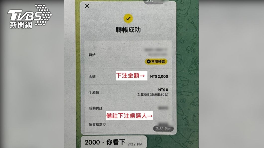 下注紀錄。（圖／TVBS）