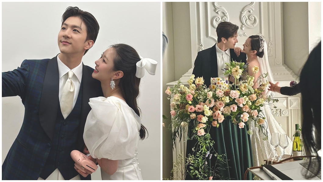 女星MIMI和男友天動拍婚紗。(圖/翻攝MIMI IG)
