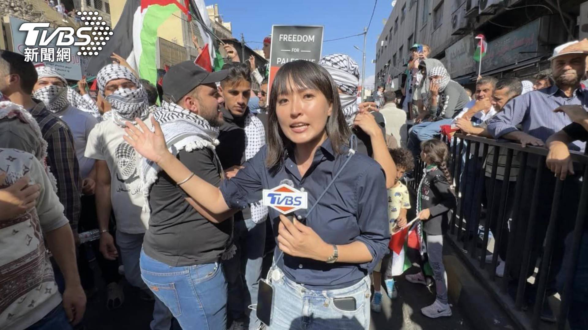 TVBS記者劉亭廷與洪復華前往以色列，帶回第一線以巴戰爭消息(圖/TVBS)