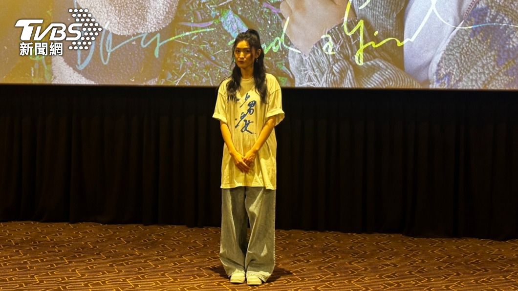 管罄在片中演出女人。(圖/廖福生攝)