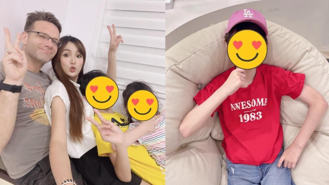 伊萊媽嫁給英國老公,育有1對子女。(圖/翻攝自伊萊IG)