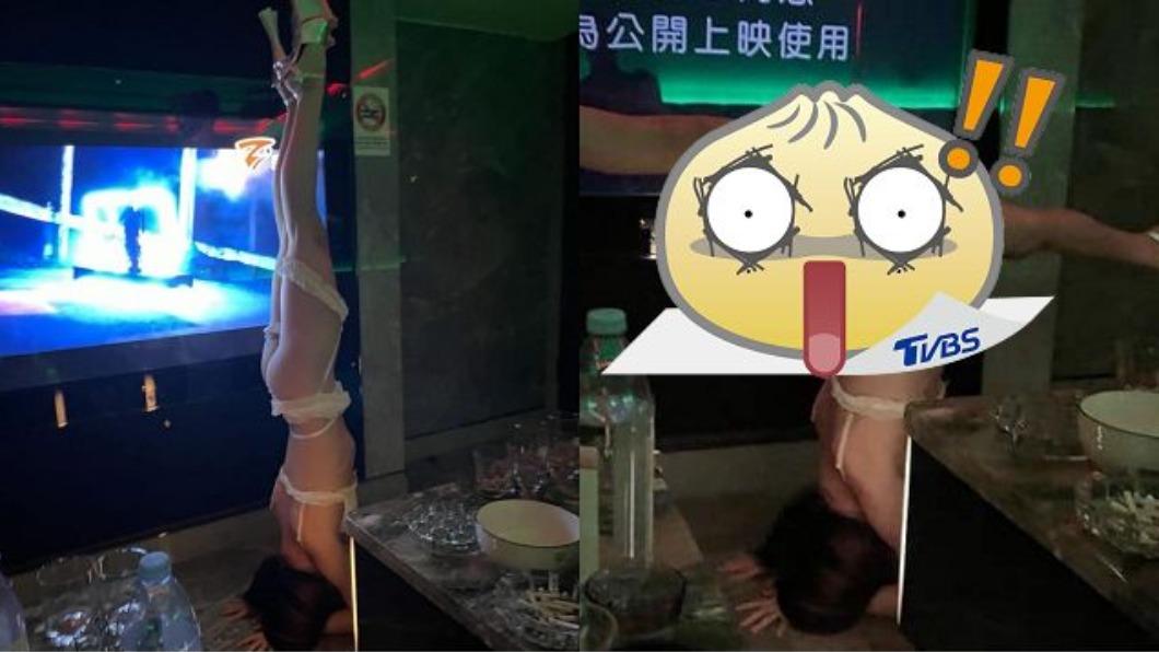 酒店妹錢難賺!穿性感內衣褲「倒立一字馬」下體見光全網驚呆