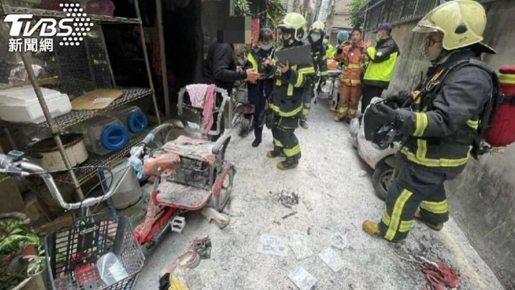 電動車鋰電池爆炸,害老婦人燒燙傷喪命。(圖/TVBS資料畫面)