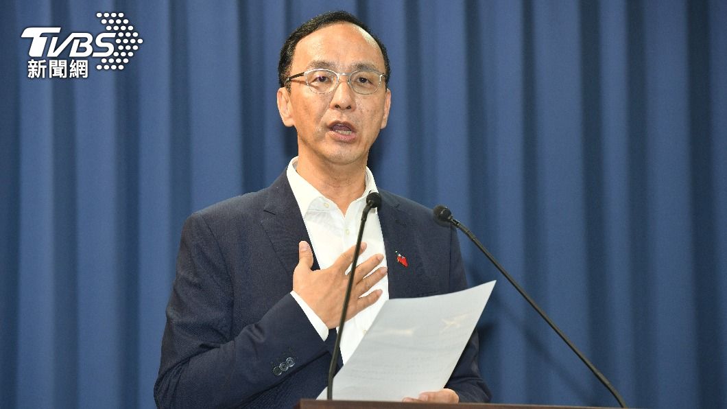 國民黨主席朱立倫。(圖/胡瑞麒攝)