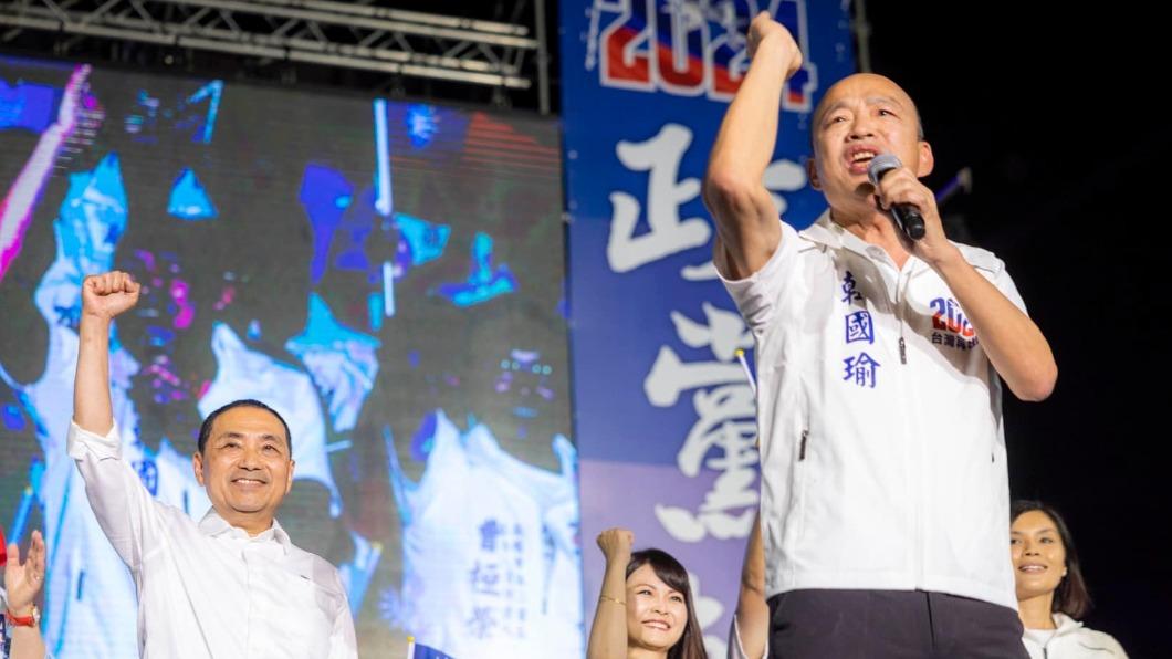 藍小雞認為侯韓配有一戰之力。(圖/翻攝自侯友宜臉書)